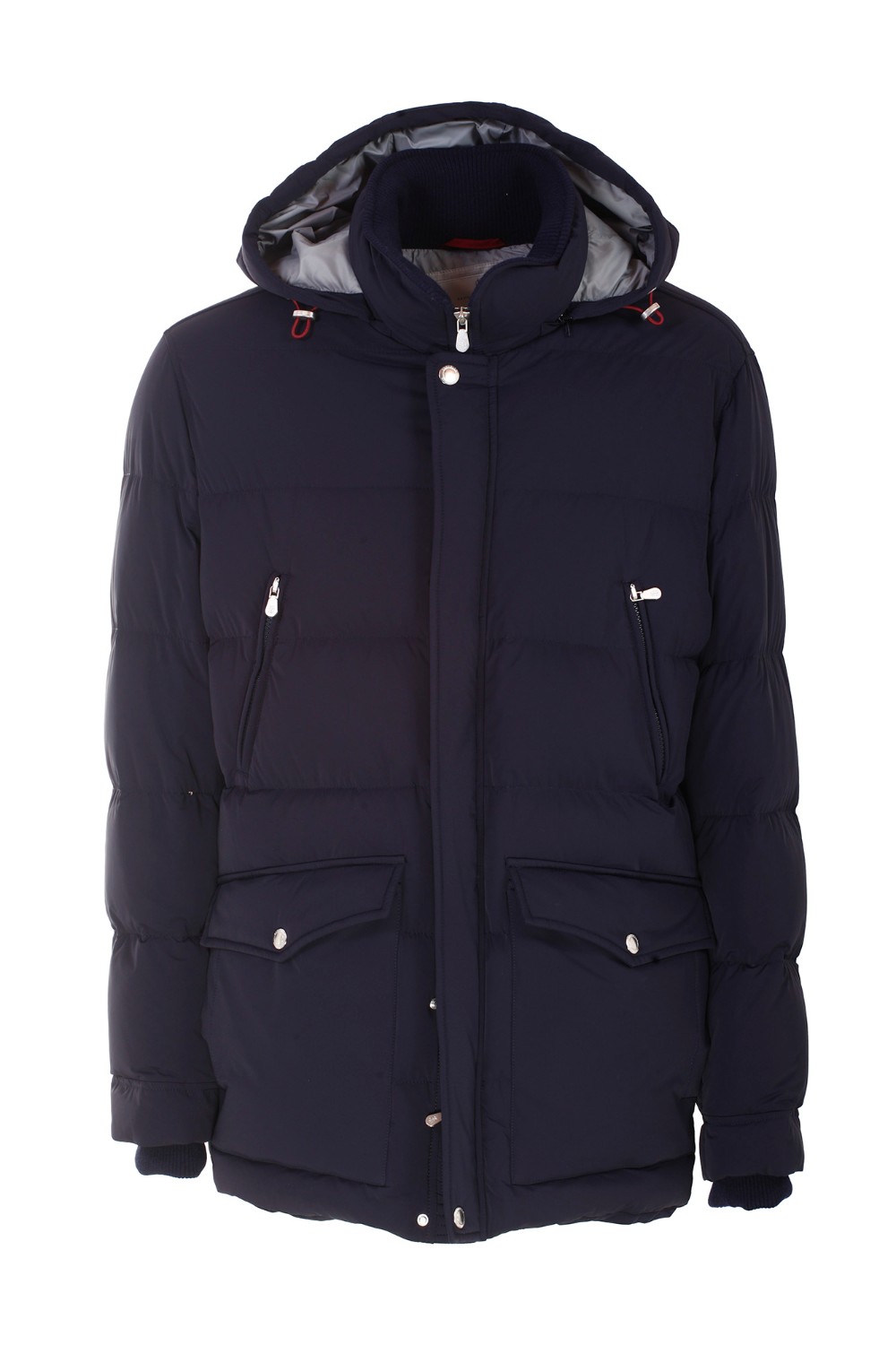 shop BRUNELLO CUCINELLI  Piumino: Brunello Cucinelli piumino con cappuccio staccabile.
Doppia chiusura con zip e bottoni automatici.
Cappuccio removibile.
Tasche alte con zip.
Tasche basse a toppa con patta e bottone.
Polsini in maglia a costina.
Due tasche interne con bottone e un portapenna.
Imbottitura realizzata con materiali naturali di alta qualità: 90% piumino d'oca, 10% piuma d'oca.
Composizione: 83% Poliammide 17% Elastan.
Fabbricato in Italia.. MM4031823-CON50 number 9026244